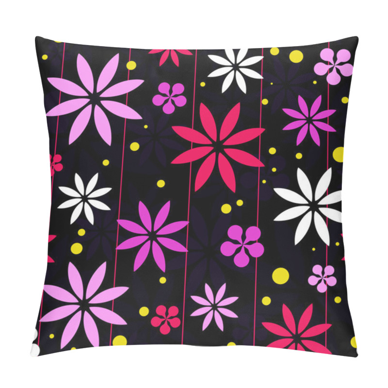 Personality  Pink Retro Flower Background Pillow Covers