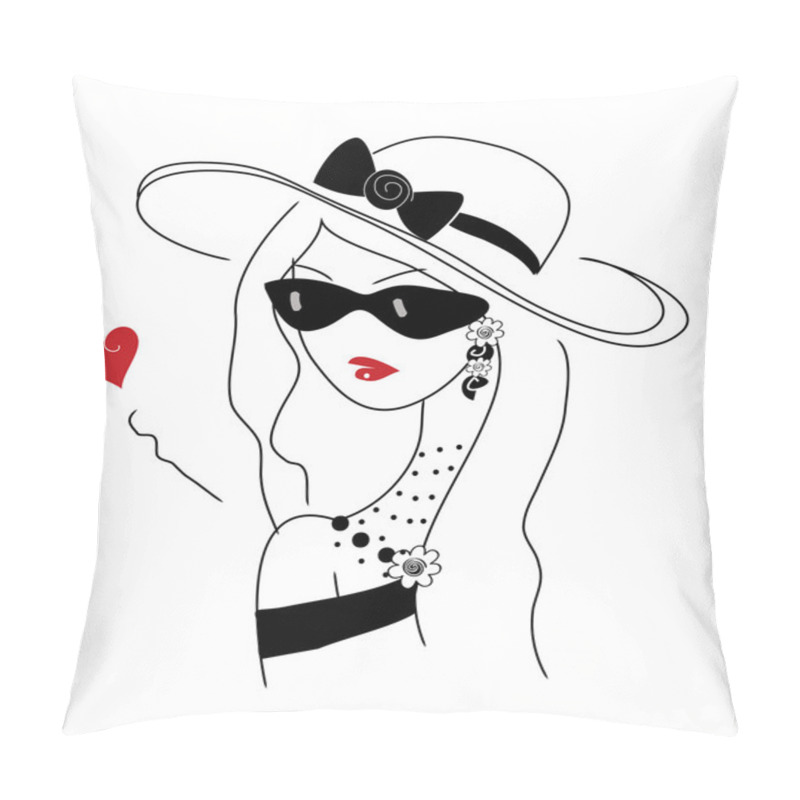 Personality  Lovely Retro Girl Pillow Covers