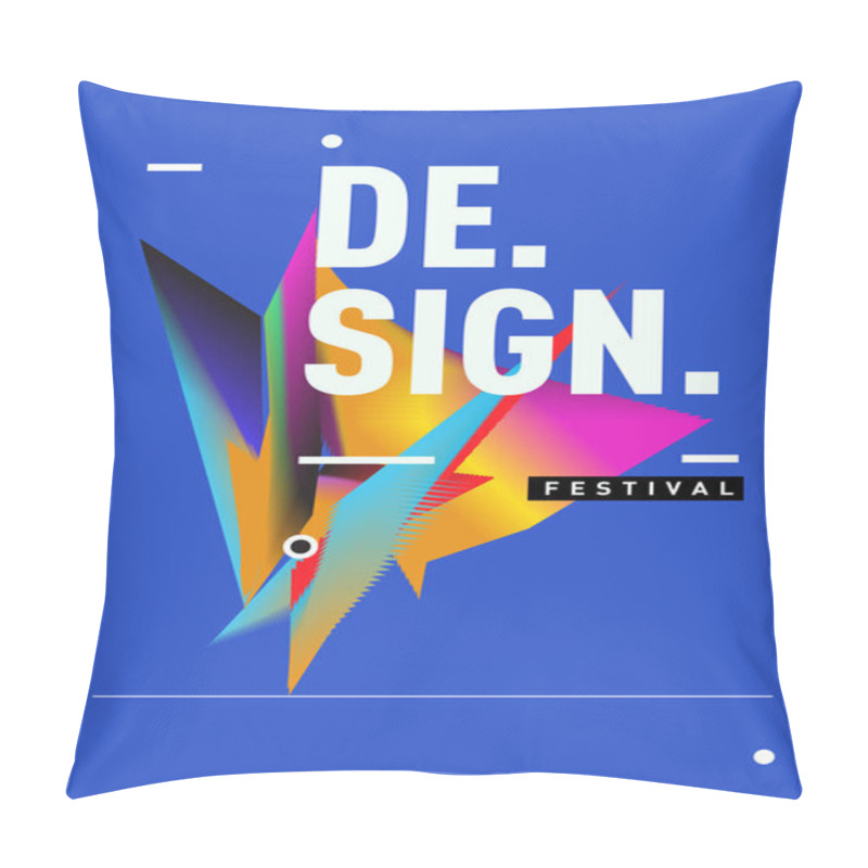 Personality  Vector Of Triangle Geometric 3d Forms. Abstract Modern Backgrounds For Design Festival Poster. Message Presentations Or Identity Layouts. Graphic Template And Ideas. Pillow Covers