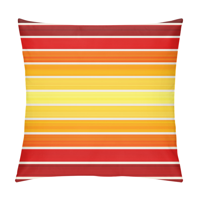 Personality  Seamless Red And Yellow Stripes Pattern Pillow Covers