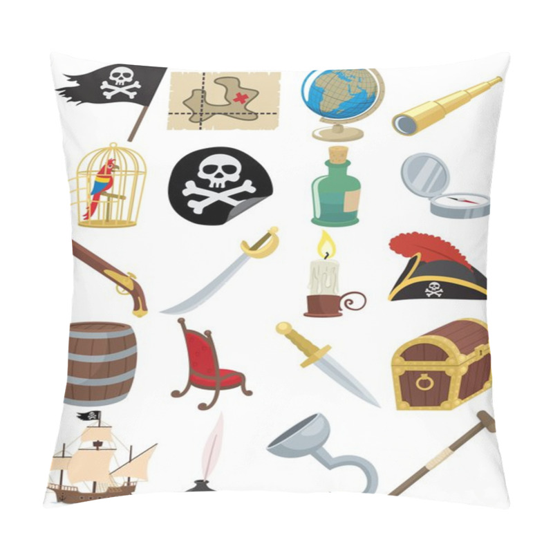 Personality  Pirate Icons Pillow Covers