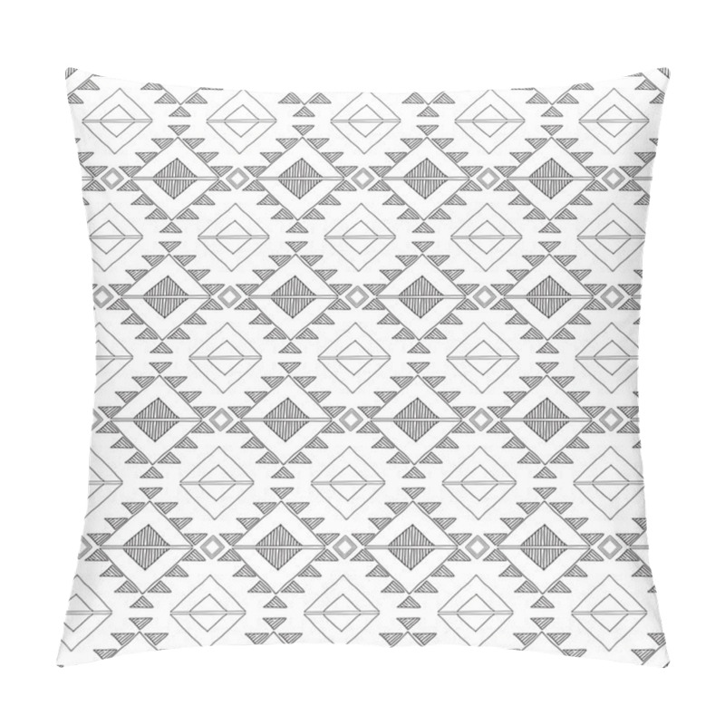 Personality  Original Drawing Tribal Doddle Rhombus . Background With Geometr Pillow Covers