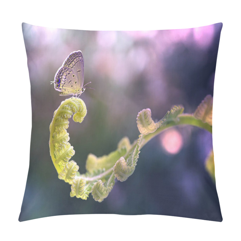 Personality  Lonelly Butterfly On The Curve Leave Pillow Covers