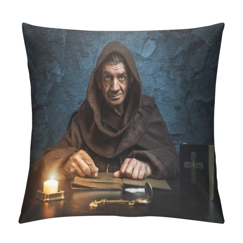 Personality  Monk  Reading  Book Pillow Covers