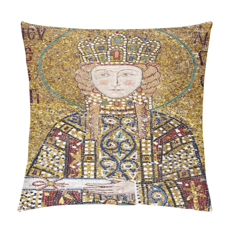 Personality  Mosaic Picture In Hagia Sophia Pillow Covers