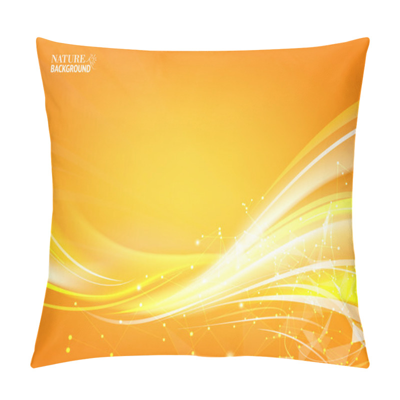 Personality  Orange Background. Pillow Covers