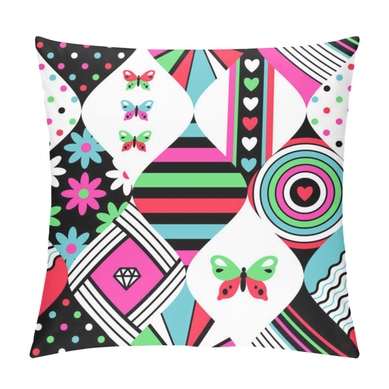 Personality  Abstract Patchwork Pattern Pillow Covers