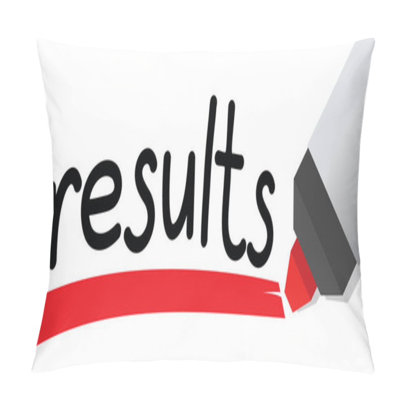 Personality  Marker Pen And RESULTS Lettering, Web Icon Pillow Covers