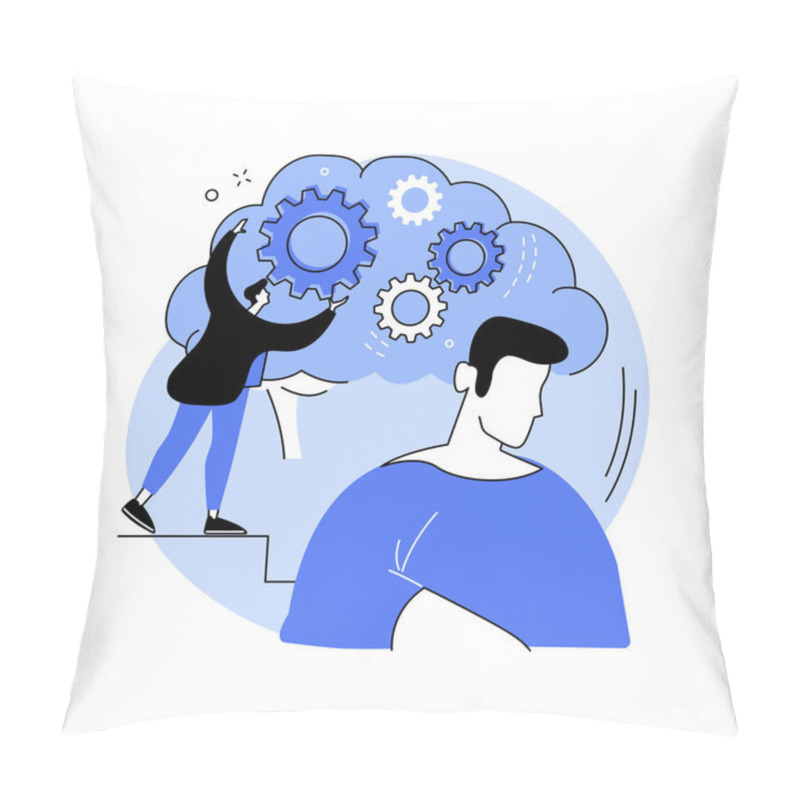 Personality  Psychological Manipulation Abstract Concept Vector Illustration. Pillow Covers