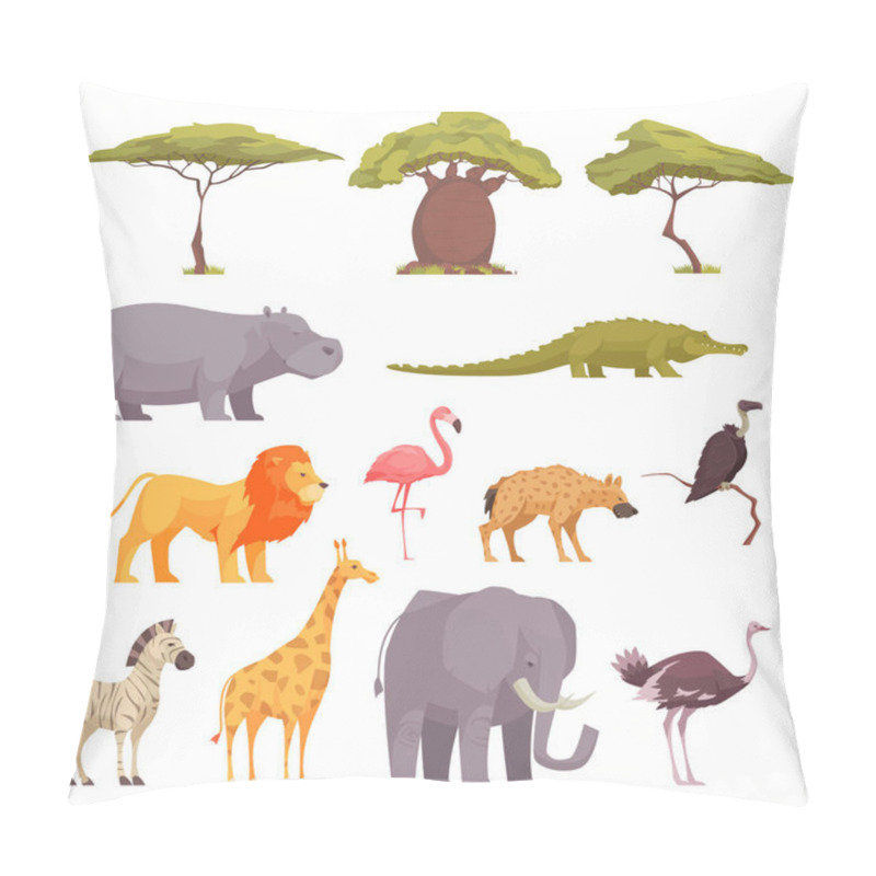 Personality  Safari Flora Fauna  Set Pillow Covers