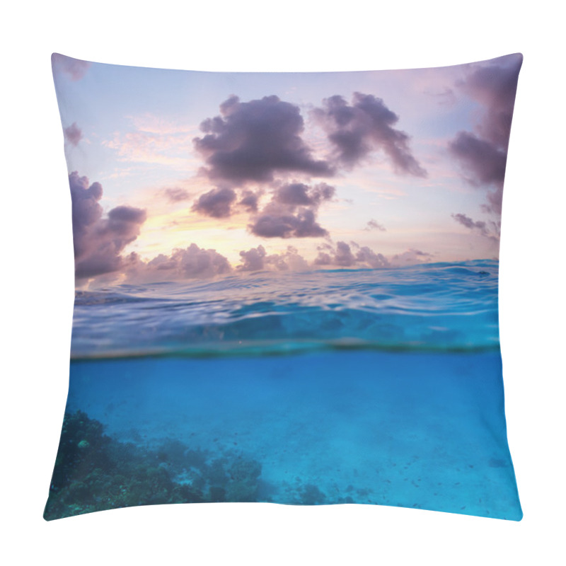 Personality  Calm Sea With Cloudy Sky Pillow Covers