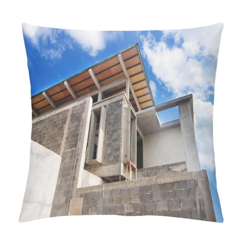 Personality  Construction Of Housing In A Suburb Pillow Covers