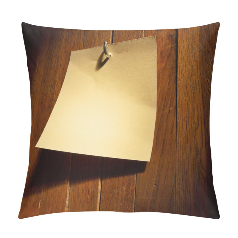 Personality  Empty Sticker On A Wooden Fence Pillow Covers