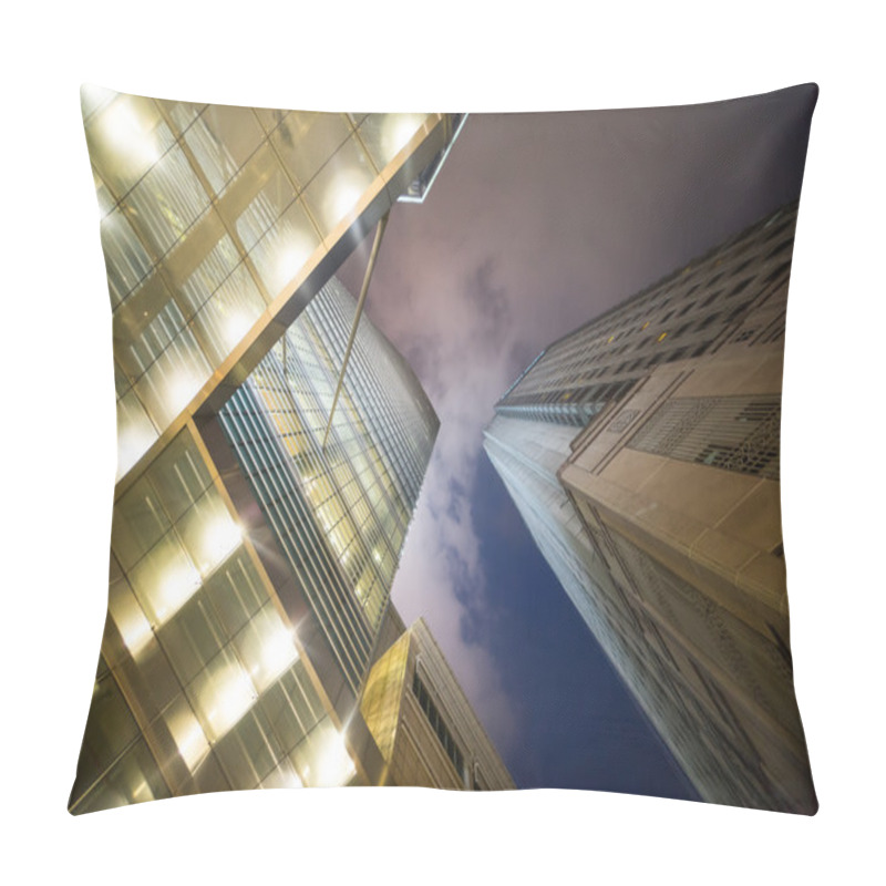 Personality  Gigantic Skyscrapers From Below Pillow Covers