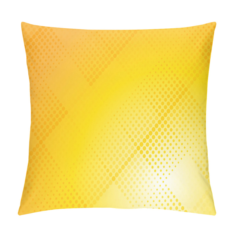 Personality  Abstract Yellow Halftone Dotted Background Pillow Covers