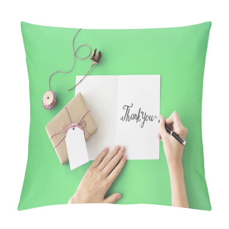 Personality  Person Writing On Greeting Card Pillow Covers