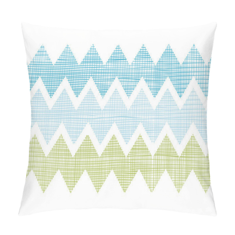 Personality  Fabric Textured Chevron Stripes Horizontal Seamless Pattern Background Pillow Covers