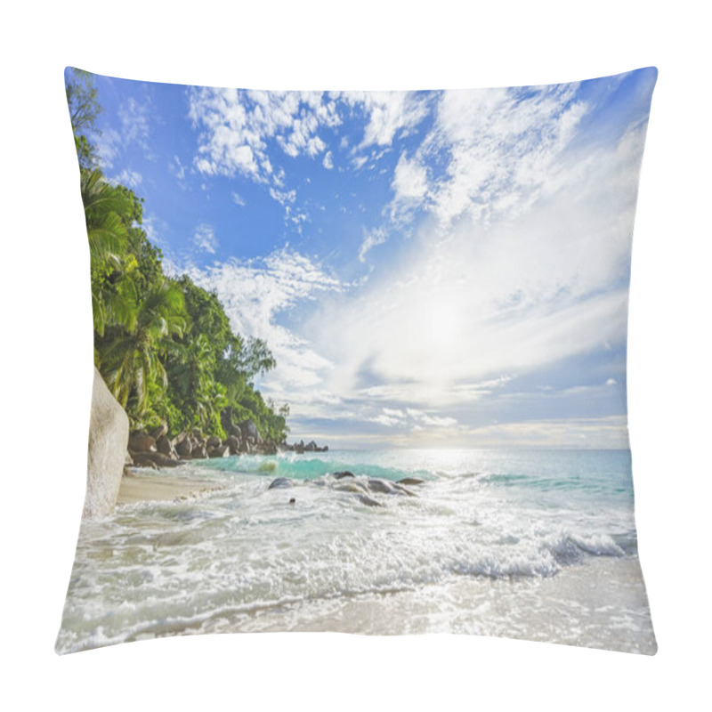 Personality  Sunny Day On Paradise Beach Anse Georgette,praslin Seychelles 36 Pillow Covers