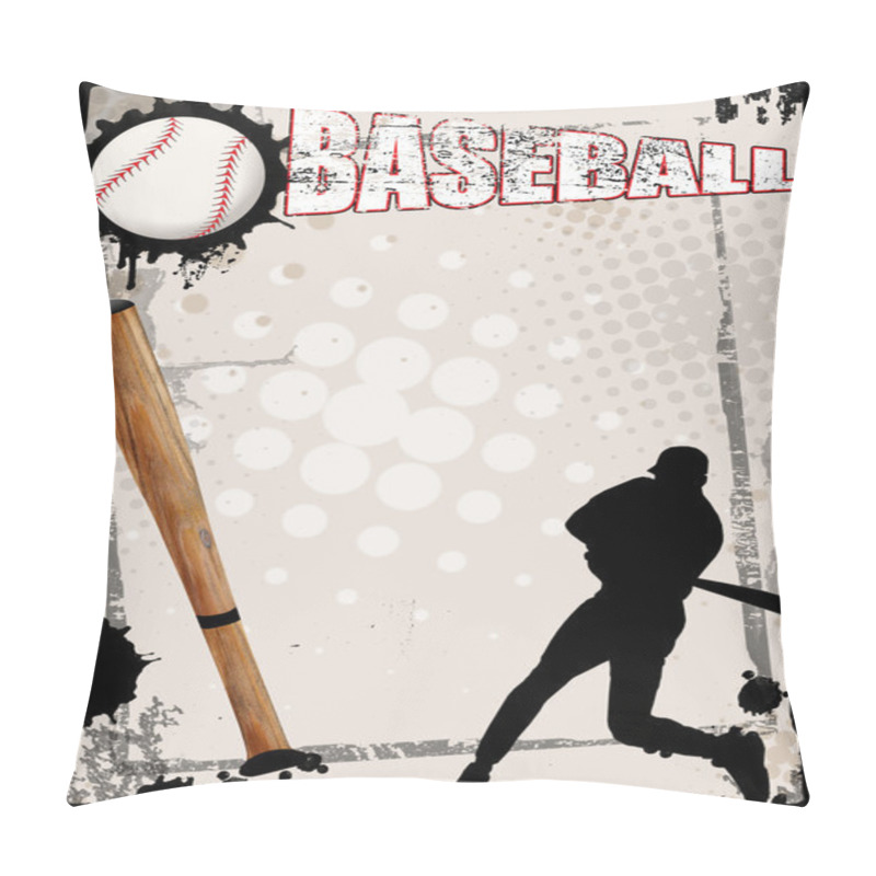 Personality  Baseball Poster Pillow Covers