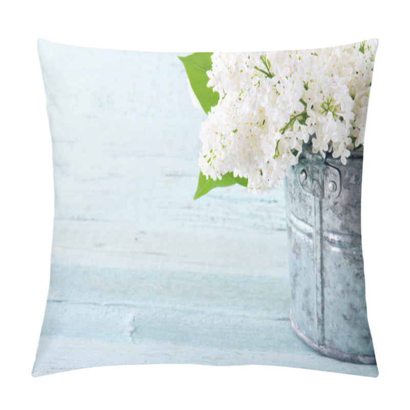 Personality  Bouquet Of White Lilacs Pillow Covers