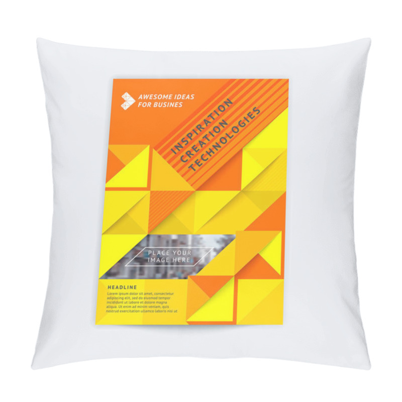 Personality  Brochure Template Layout Pillow Covers