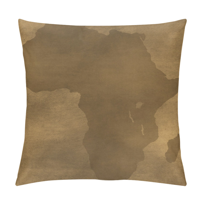 Personality  Old Grunge Africa Map Illustration Pillow Covers