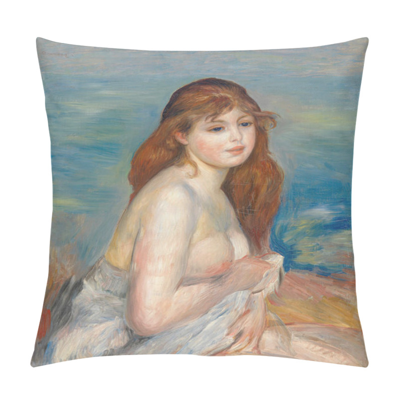 Personality  Aprs Le Bain, Is An Oil Painting On Canvas 1872 - By French Painter, Pierre-Auguste Renoir (1841-1919). Pillow Covers