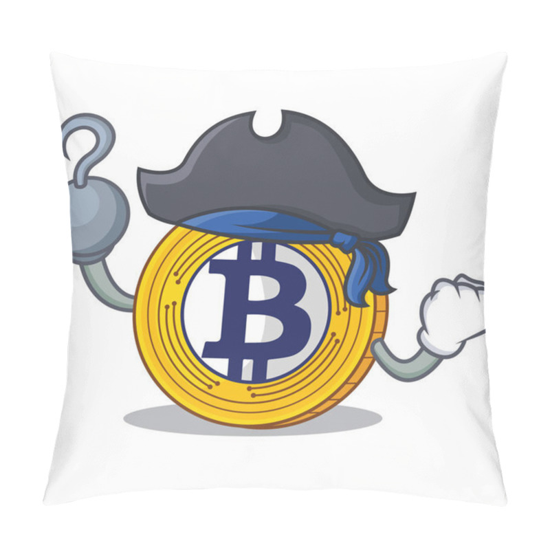 Personality  Pirate Bitcoin Gold Character Cartoon Pillow Covers