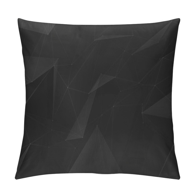 Personality  Dark Triangles Web Abstract Background Pillow Covers