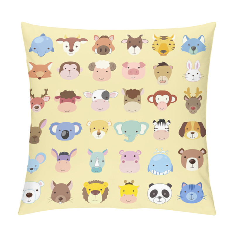 Personality  Lovely Animal Heads Collection  Pillow Covers