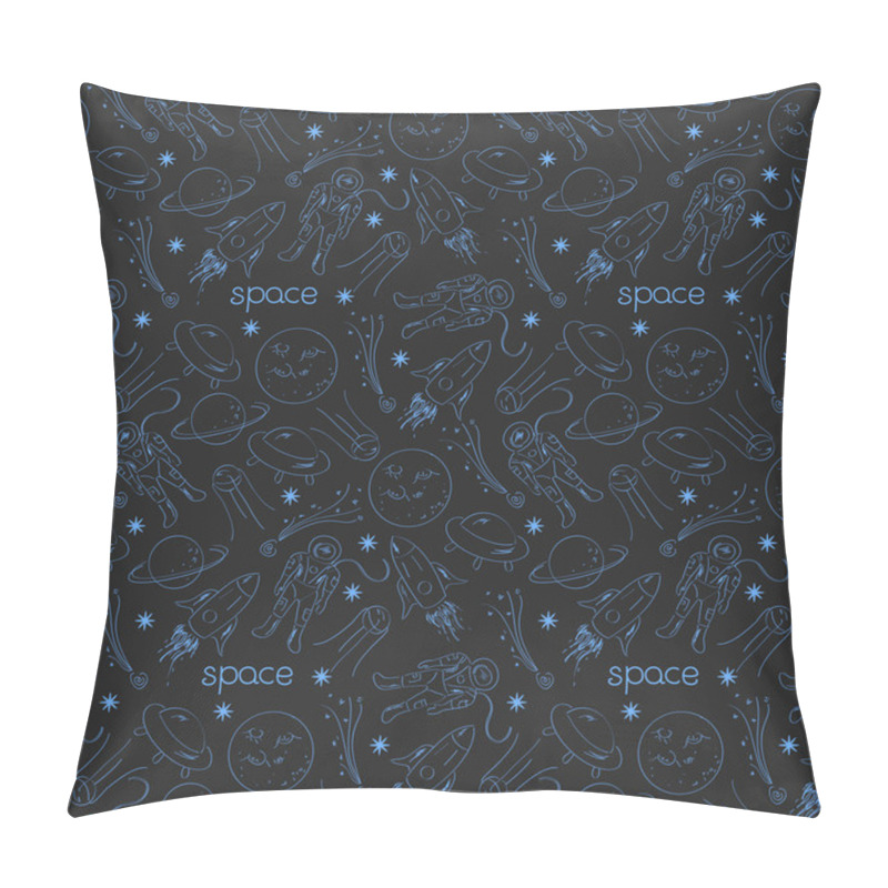 Personality  Space Seamless Pattern Pillow Covers