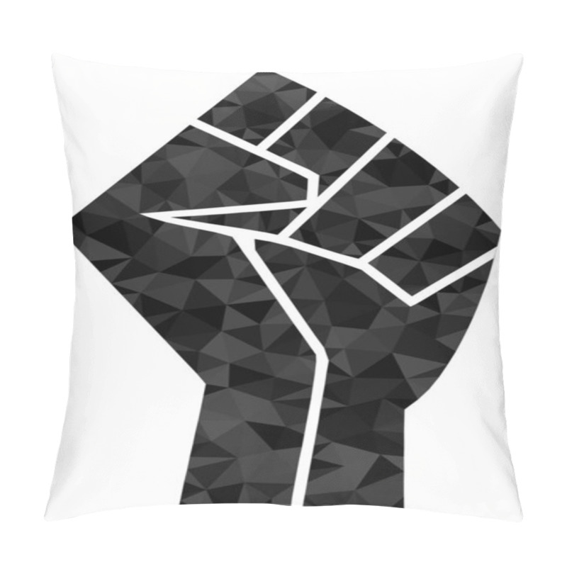 Personality  Fist Polygonal Icon Pillow Covers