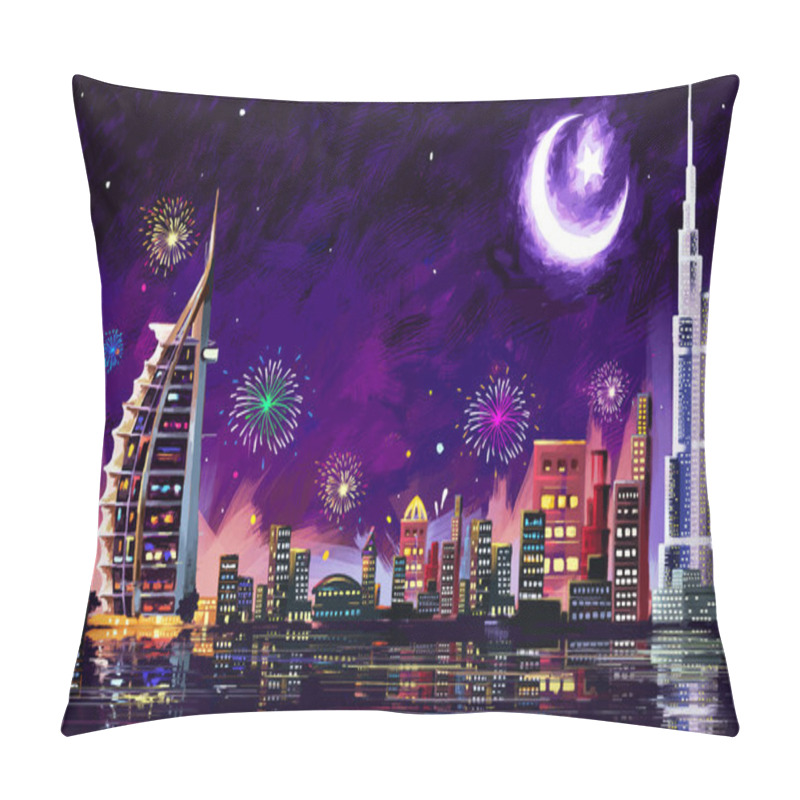 Personality  Eid Celebration Dubai Pillow Covers