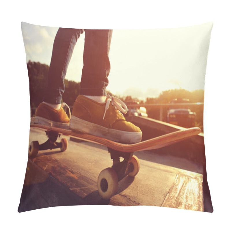 Personality  Skateboarder Legs Skateboarding Pillow Covers