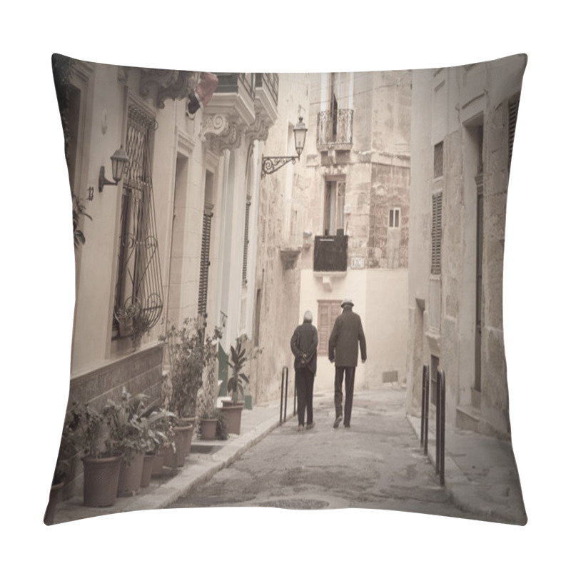 Personality  Retro Photo Of Old Narrow Street Pillow Covers