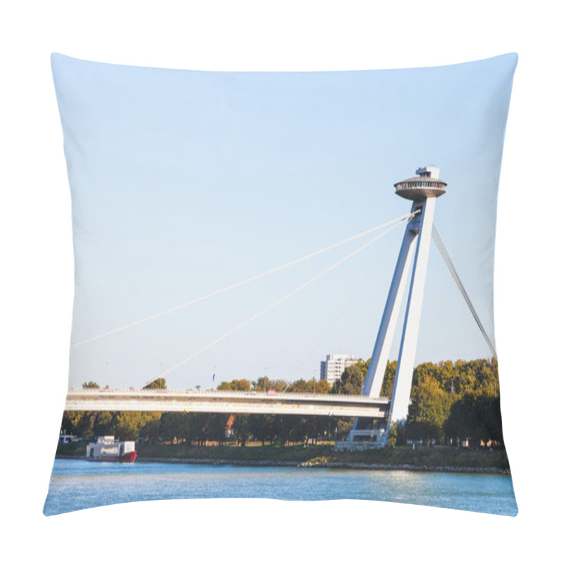 Personality  Trip To Bratislava City - View Of Most SNP Bridge Pillow Covers