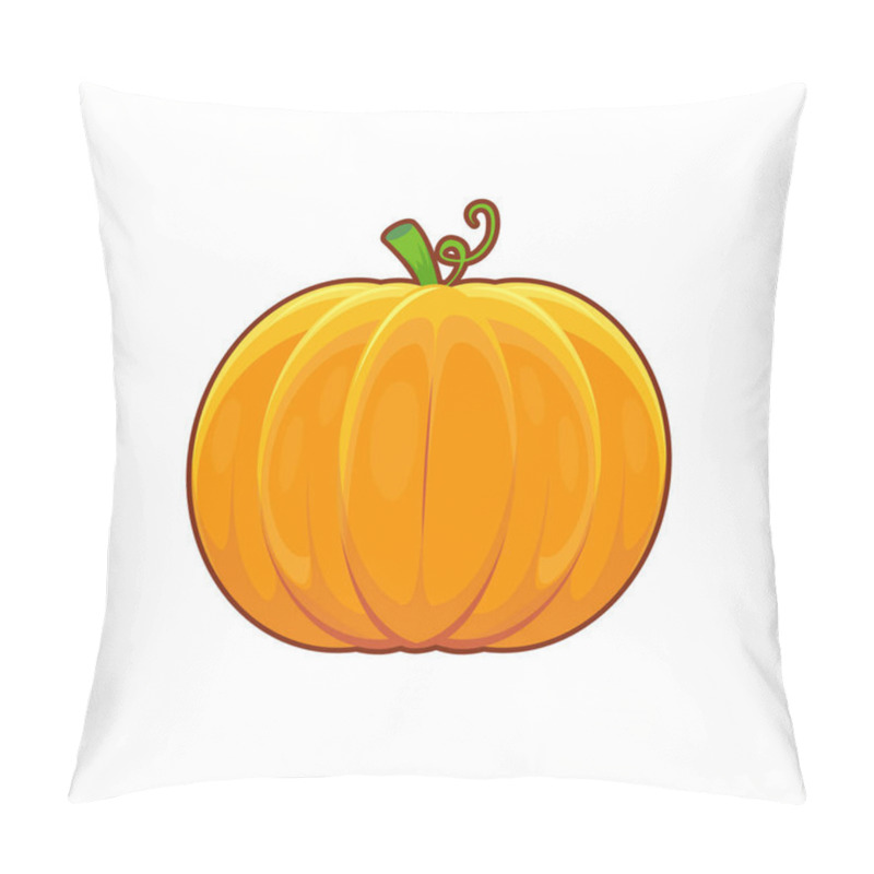 Personality  Vector Illustration Of Cartoon Pumpkin  Pillow Covers