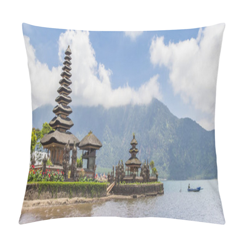 Personality  Panorama Of The Ulun Danu Temple On Bali, Indonesia Pillow Covers