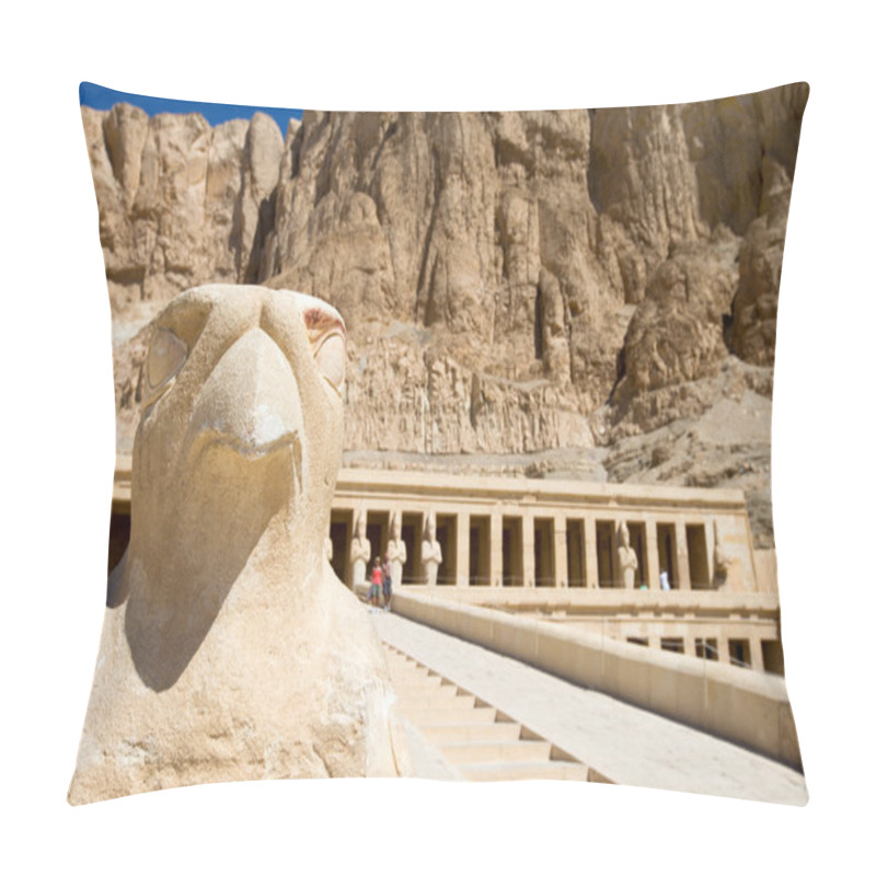 Personality  Hatshepsut Near Luxor In Egypt Pillow Covers