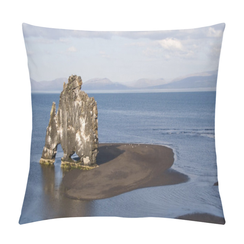 Personality  Rock Formation In The Beach Pillow Covers