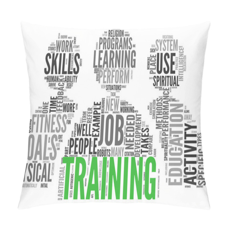 Personality  Training And Education Related Words Concept Pillow Covers