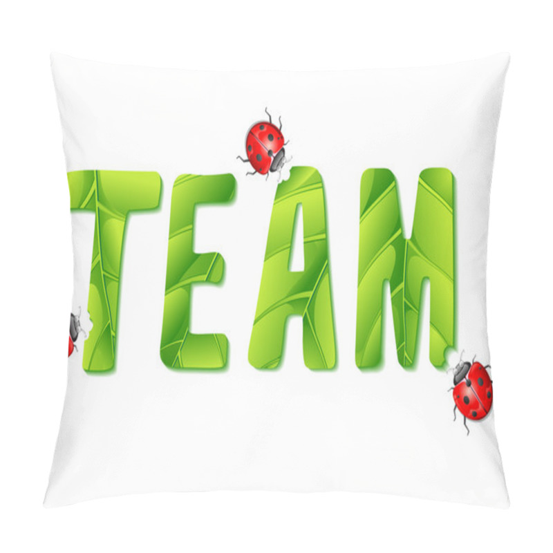 Personality  Lady Bug Eating Team Pillow Covers