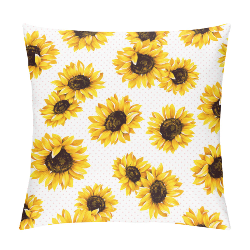 Personality  Sunflower Pattern Pillow Covers