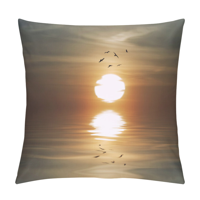 Personality  Beautiful Landscape With Birds Pillow Covers