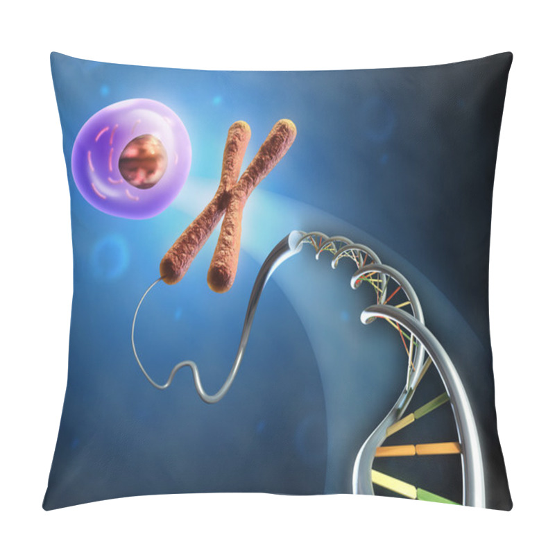 Personality  From Dna To Cell Pillow Covers