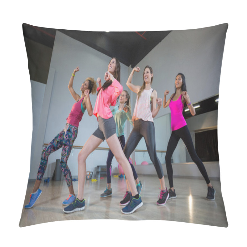 Personality  Women Performing Aerobics Pillow Covers