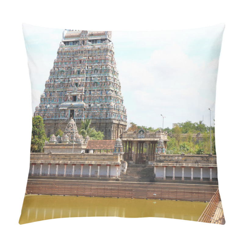 Personality  Massive Ancient Temple Complex Chidambaram Tamil Nadu India Pillow Covers