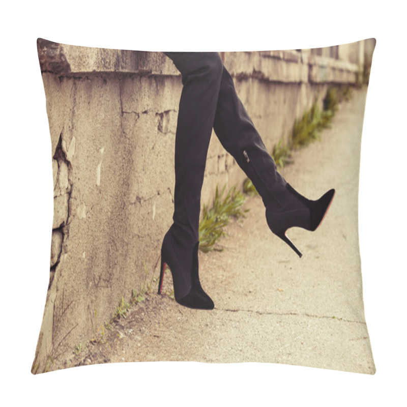 Personality  High Heel Boots Pillow Covers