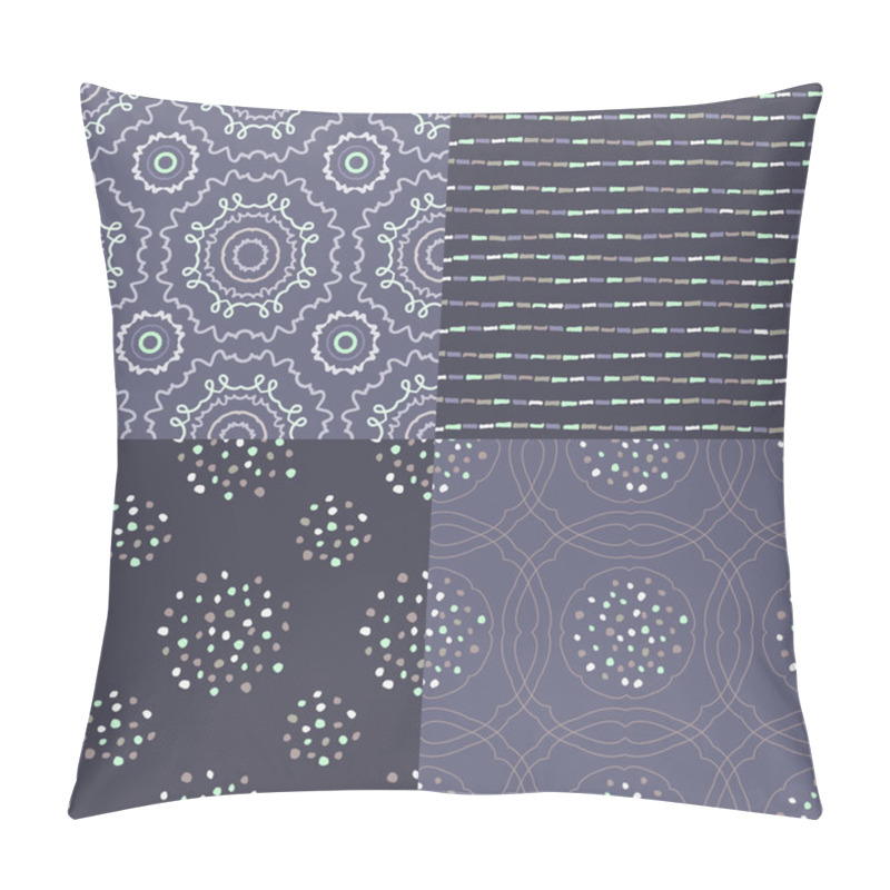 Personality  Seamless Hand Drawn Patterns.  Pillow Covers