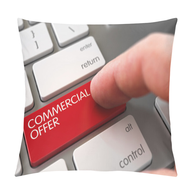 Personality  Commercial Offer On Keyboard Key Concept. Pillow Covers